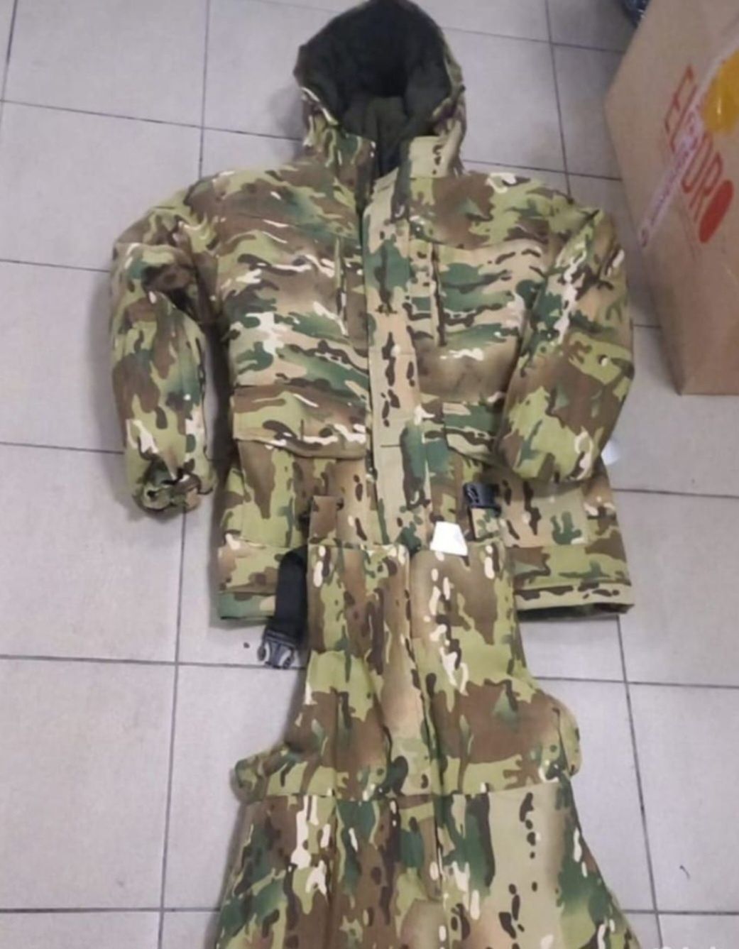 Бушлат мультикам тёплый