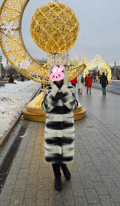 Шикарная норковая шуба с густым мехом