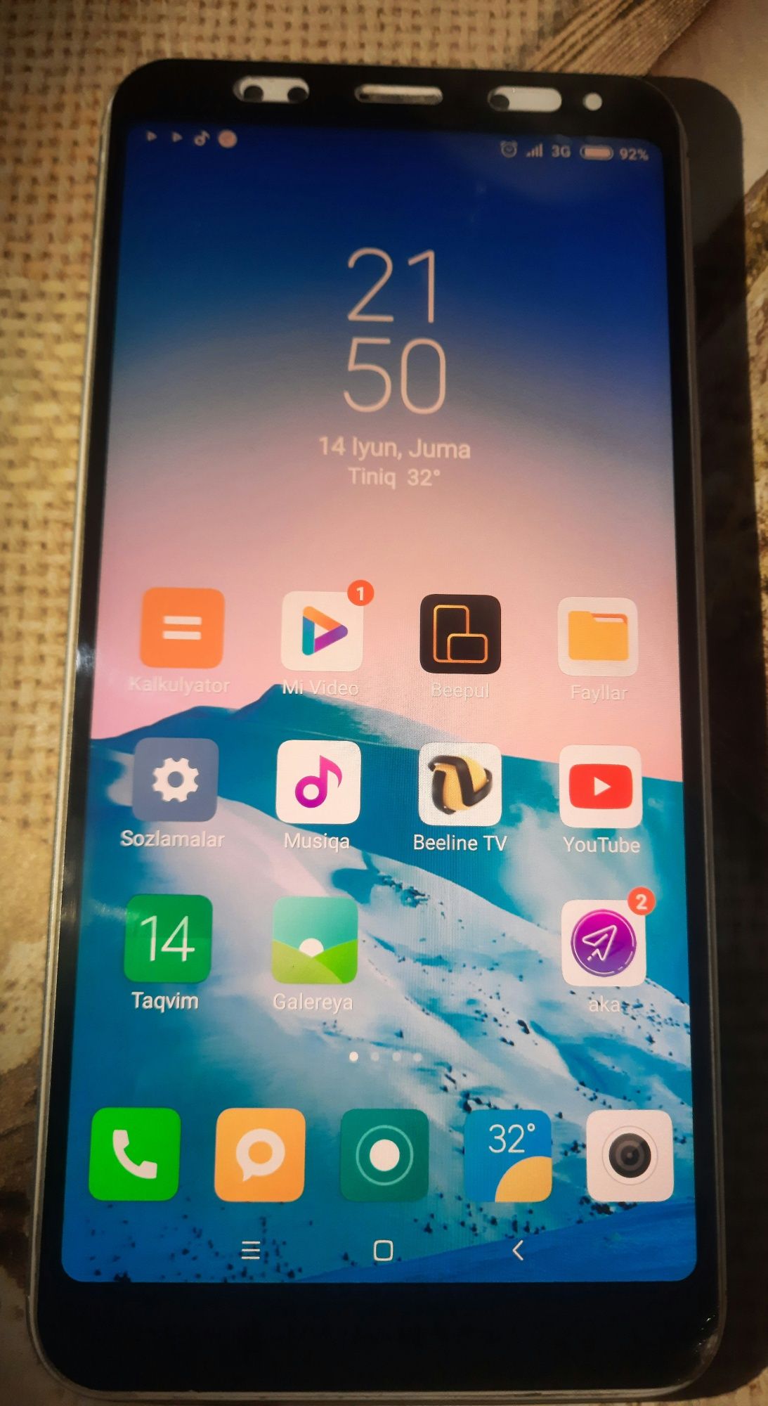 Redmi 5 plus 32 xotira