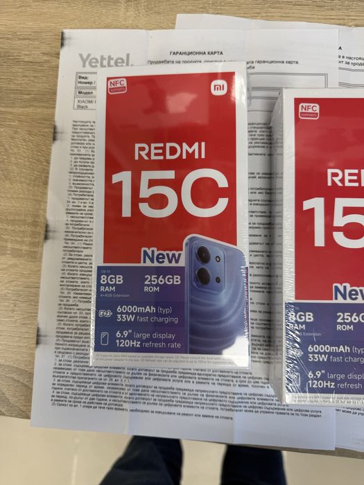 Xiaomi Redmi 15C 256gb - чисто нови с 3 год гаранция от Yettel