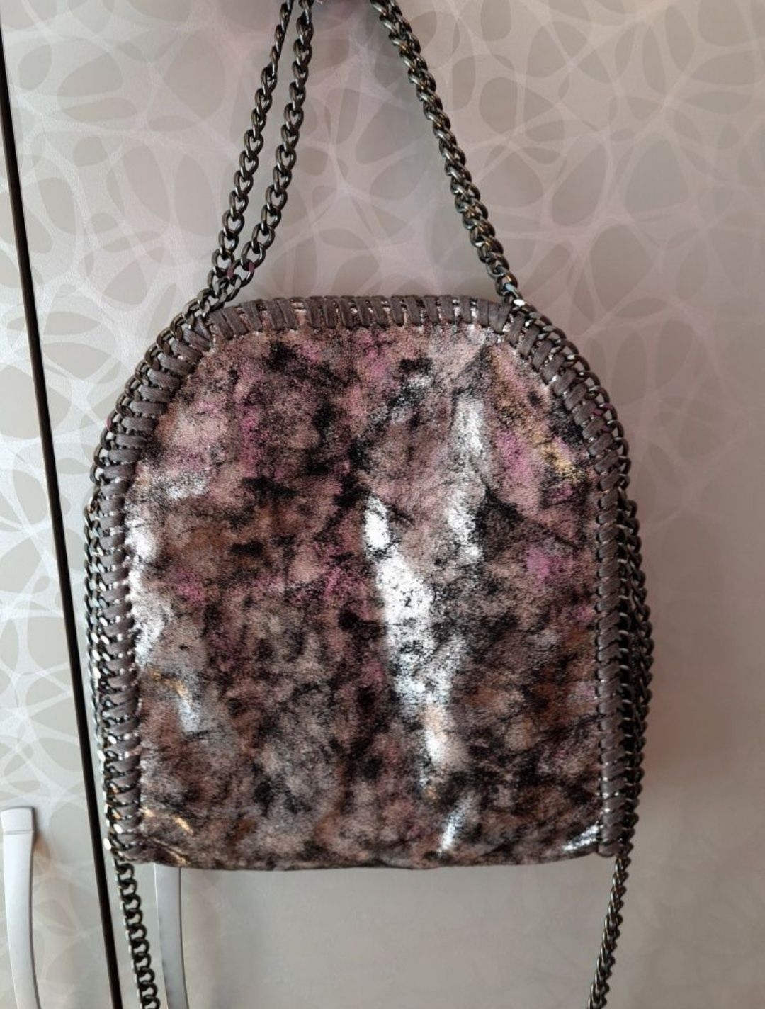 Чанта от плат с метален ефект