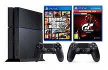 PlayStation 4 Fat PS4 ПС4 + 2 Джойстикa + 2 Игри+1 Година Гаранция