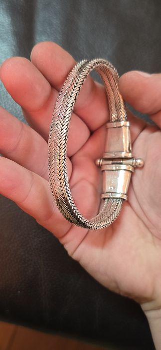 Brățară argint masivă