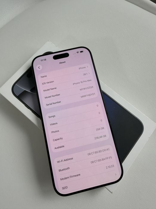 Нов!Iphone 16 Pro Max 256GB