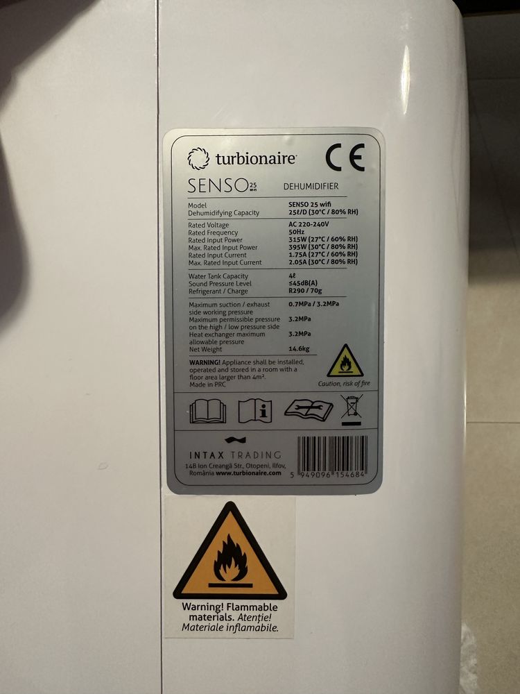Dezumidificator Turbionare Senso 25