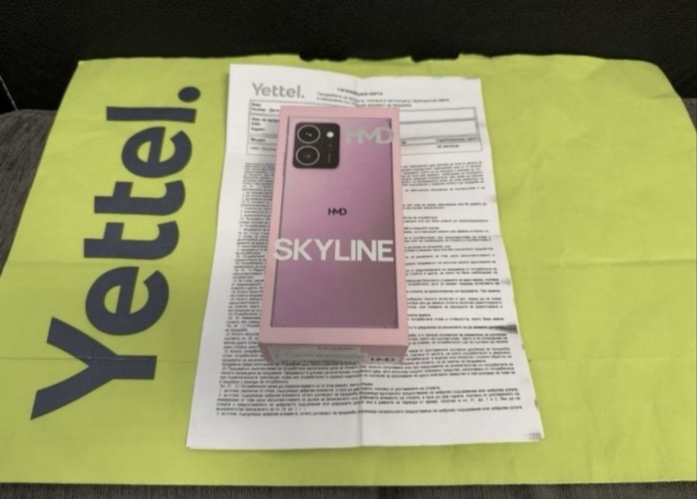 КАТО НОВ 256GB HMD Skyline Yettel Гаранция 2027г. Pink / Розов