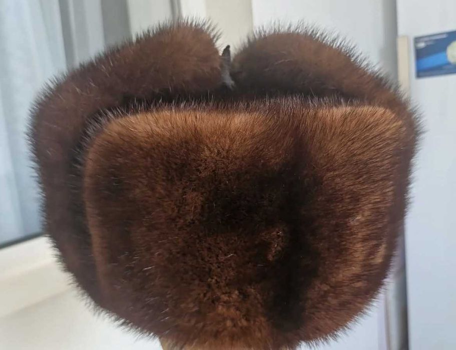 Норковая шапка ушанка