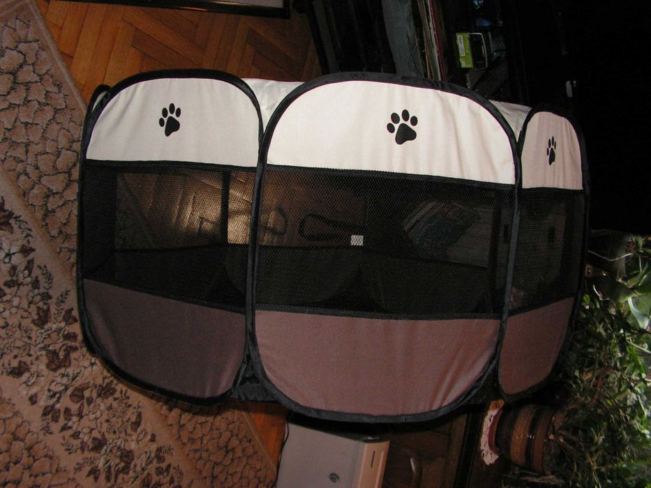 Голяма сгъваема кучешка /котешка/кошара.