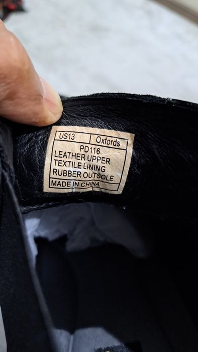 Ботинки мужские из натуральной кожи большого размера