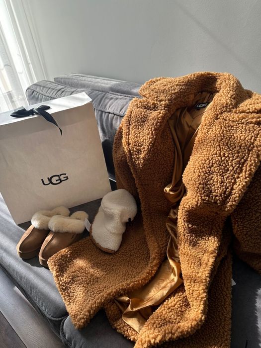 UGG шуба и шляпа, 100% оригинал  коллекция 2025 осень