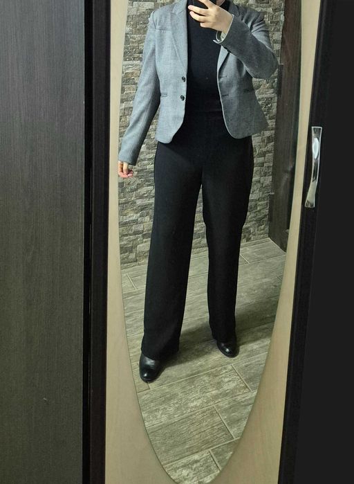 Pantaloni eleganti negri marimea XL