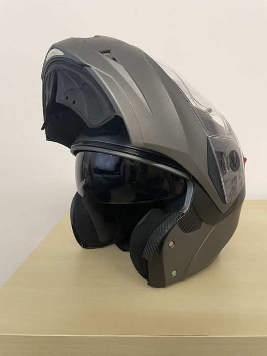 Casca moto Caberg Duke X SV gun metal (titanium)-M (57-58 cm)
