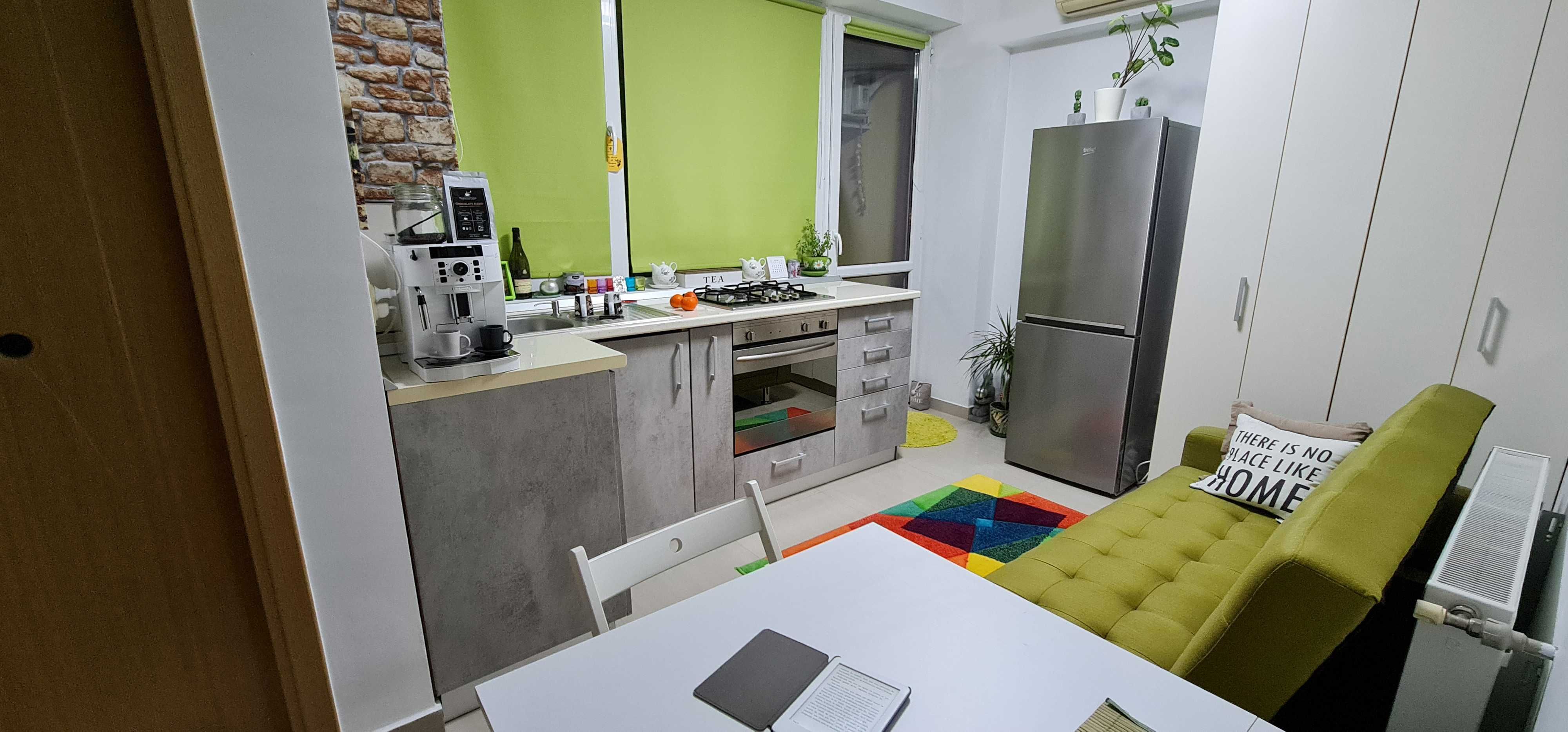 SCHIMB, Studio (Garsoniera) utilat cu apartament 2 camere in Bucuresti