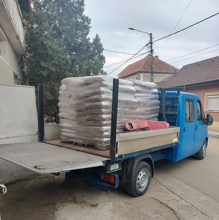 Transport marfă, descărcare cu lift hidraulic !!!