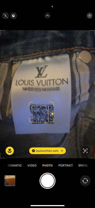 Louis Vuitton-Нови оригинални мъжки дънки Л номер