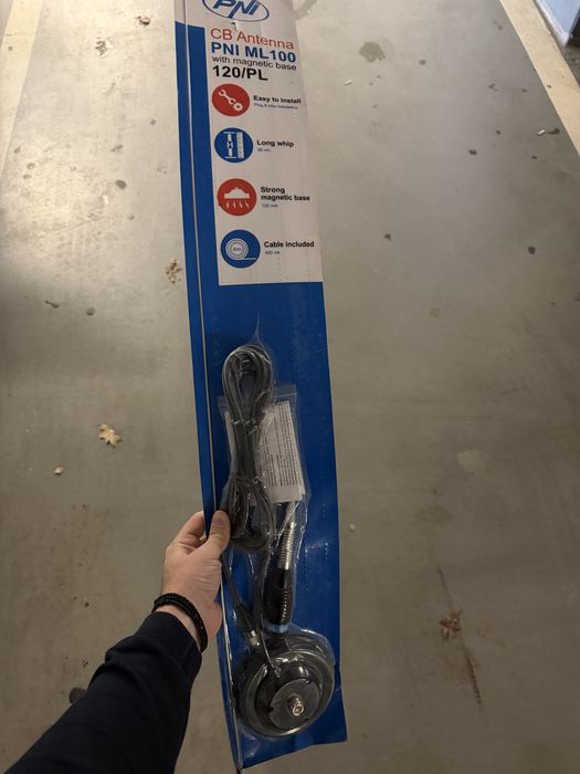 Antena statie CB PNI ML100, 120/PL , talpa magnetica