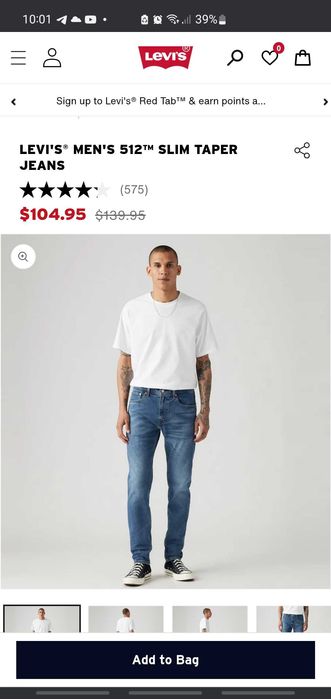Джинсы Levi's, оригинальные из США