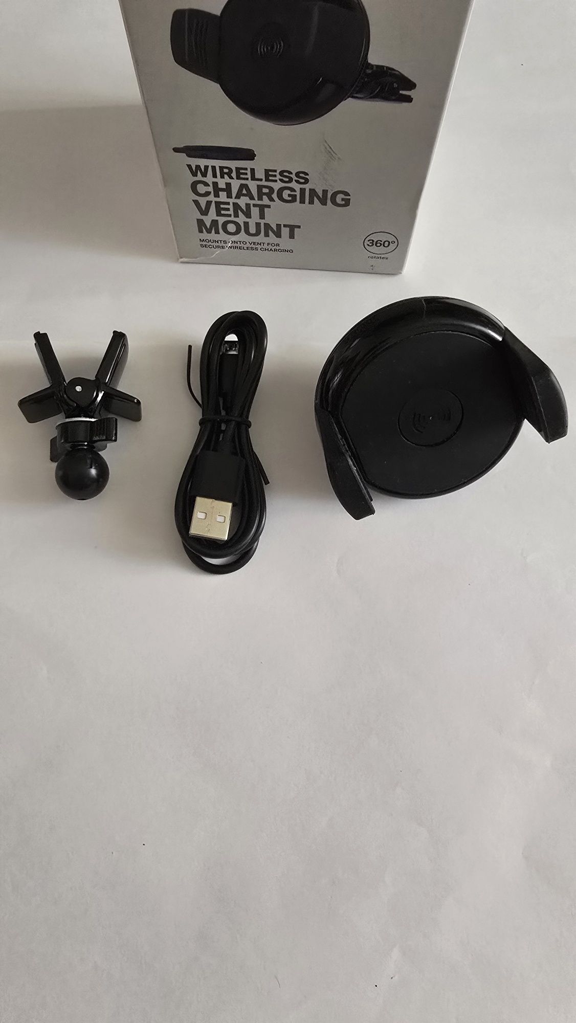Suport auto pt telefon cu incarcare wireless