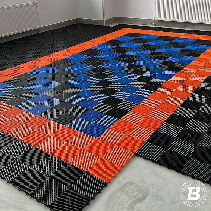 Pardoseala Modulara pentru Garaj si Ateliere Detailing - Albastru