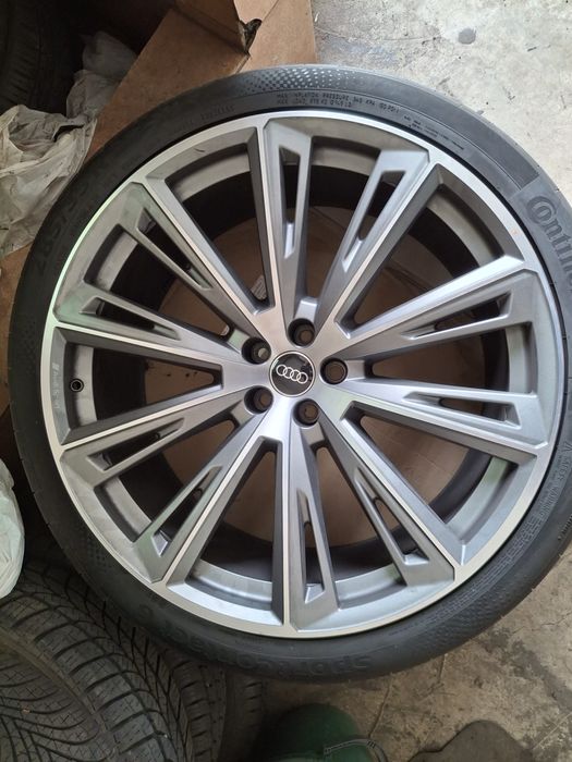 Jante ORIGINALE Audi Q8 facelift SQ8 S line R23 cu cauciucuri 285/35