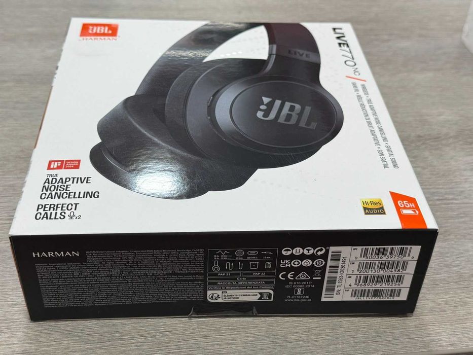 Безжични слушалки JBL LIVE 770NC – ЧИСТО НОВИ!
