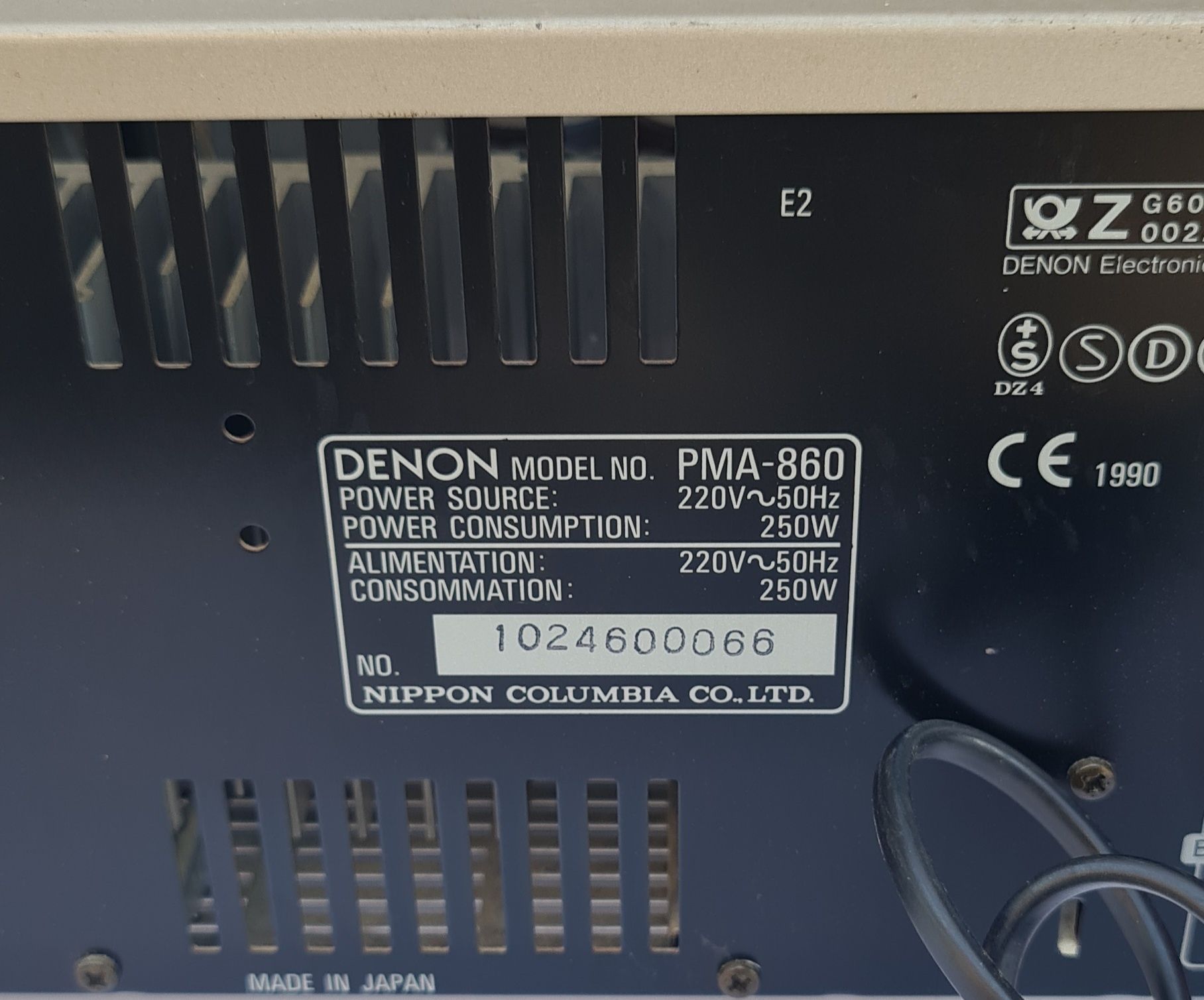 Denon PMA-860 Made In Japan