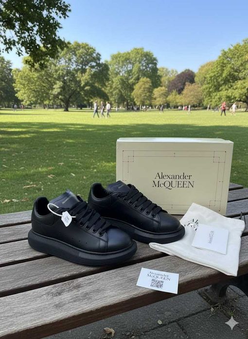 Adidasi Alexander Mc Q u e e n Full Negru - Premium - Piele Full Box