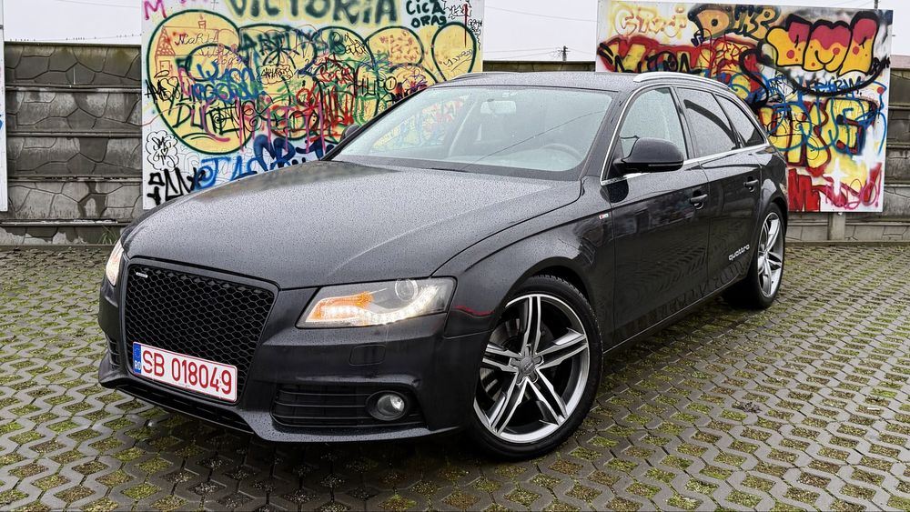 Audi A4 B8 2009 E5 3.0 D 245 CP Quattro S-Line Manual 6+1 Led Gume Noi
