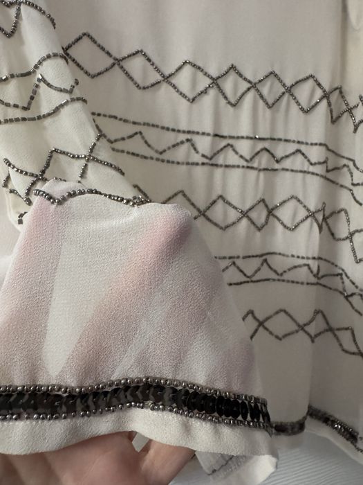 Bluza cu broderie Mango Suit