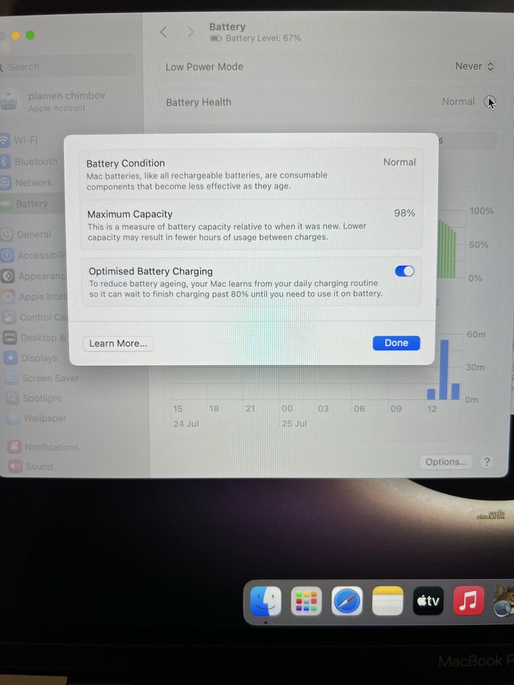 MacBook Pro 13-inch M1 2020 8gb 512 ssd