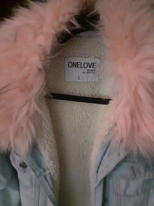 Geaca de blugi cu blana