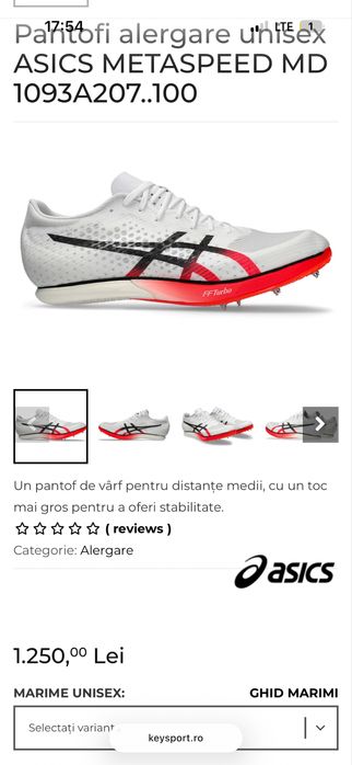 Asics Pantofi de alergat cu cuie