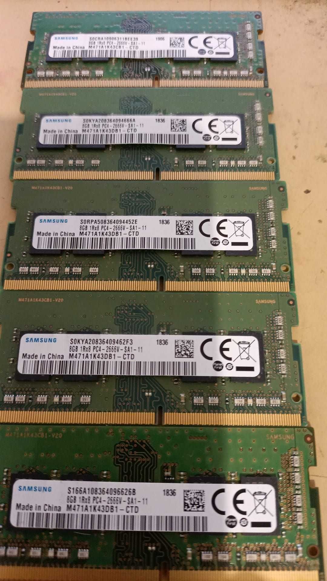 vand memorie laptop 8gb ddr4 2666 bulk  hinnix micron ramaxel samsung