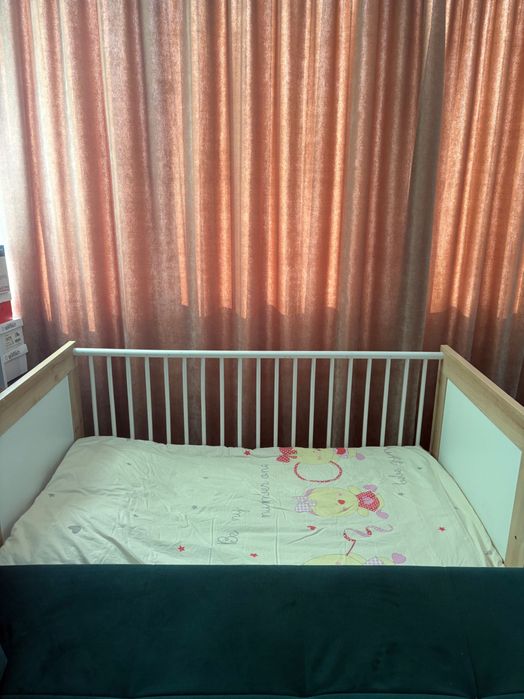 Pat pentru copii din lemn