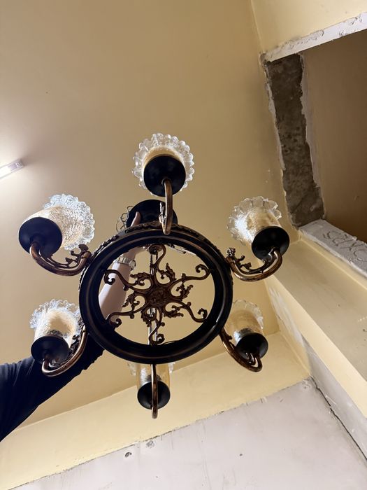 Lustra din cupru cu 6 brate