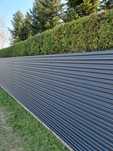 Sipca metalica dreapta pentru gard Mat Structurat Gri Antracit Ral7024