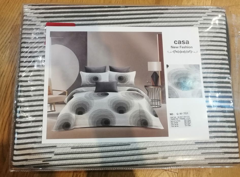 Oferta set 3 bucăți Lenjerie pat  6 piese damasc +microfibra+ finet