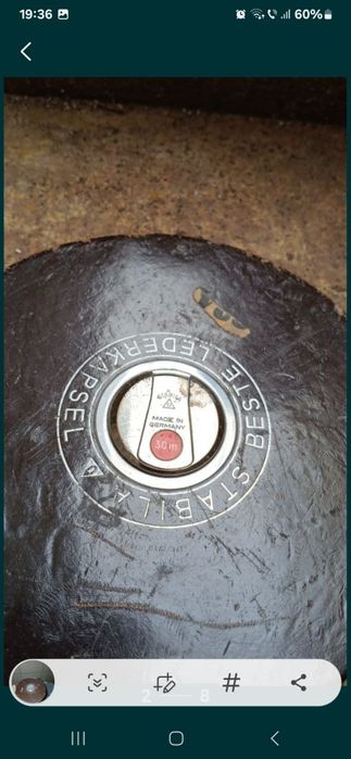 Ruletă veche Stabila Beste Lederkapsel 30,m