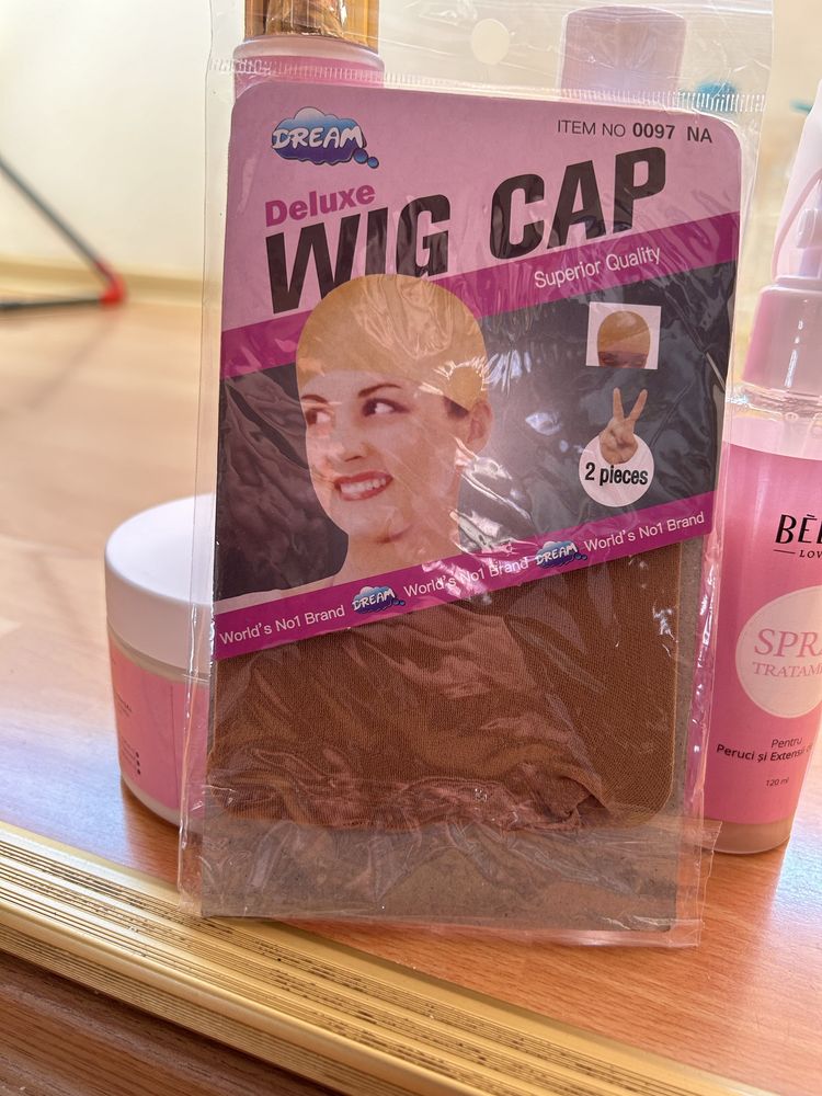 Set Perucă din păr natural + accesorii