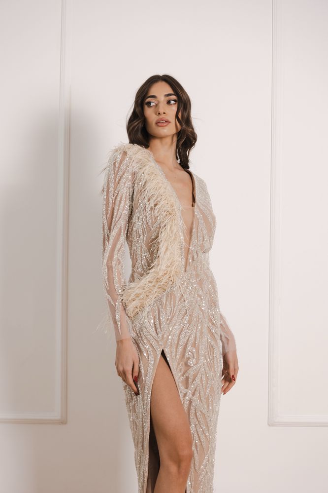 Rochie designer unicat, calitate premium