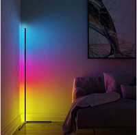 Угловая стойка RGB Led лампа, светильник, торшер, подсветка напольная