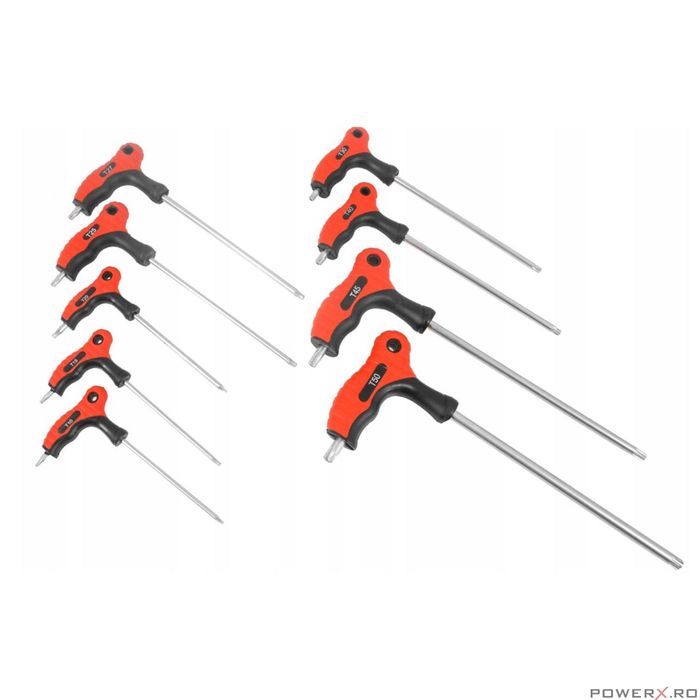 Set 9 surubelnite tip Torx T10-T50, 100-195 mm, Verke