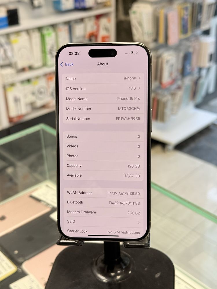 Apple iPhone 15 Pro 128GB Natural Titanium