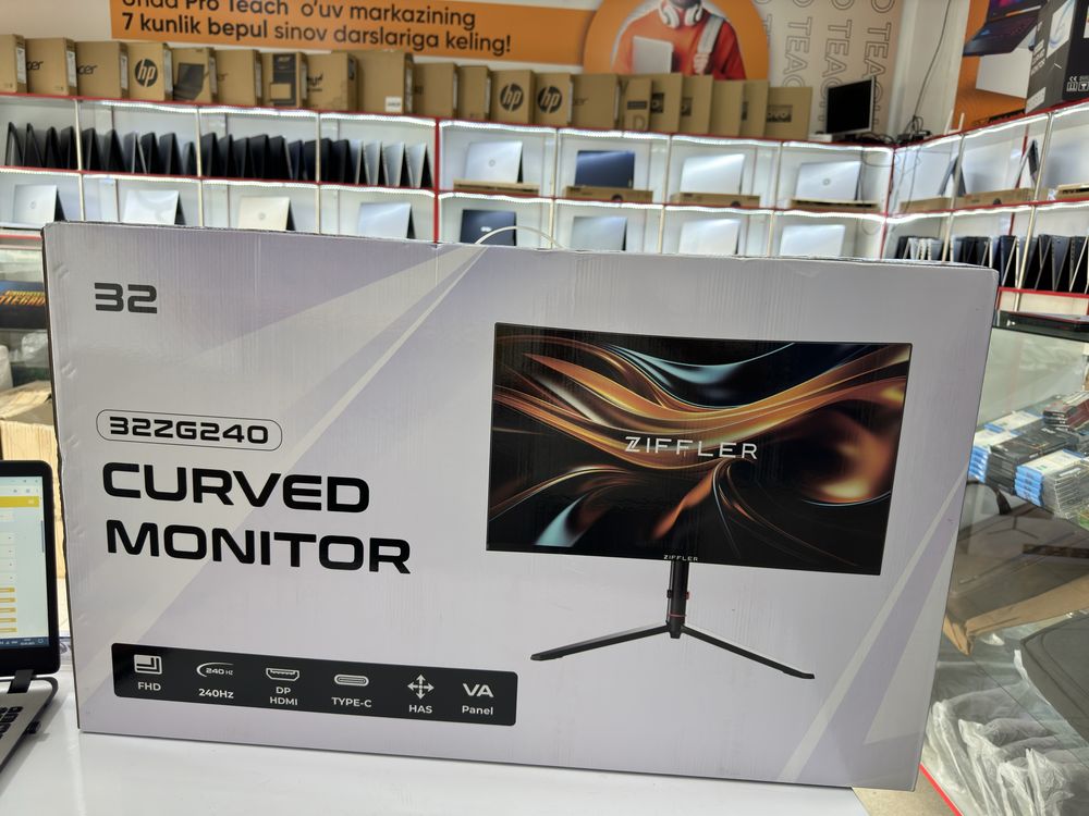 Monitor 32 lik yangisidan 240 Hz curved