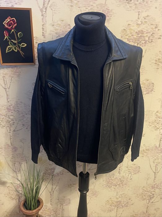 Vesta barbati groasa/sezon rece 100% piele marimea XXL