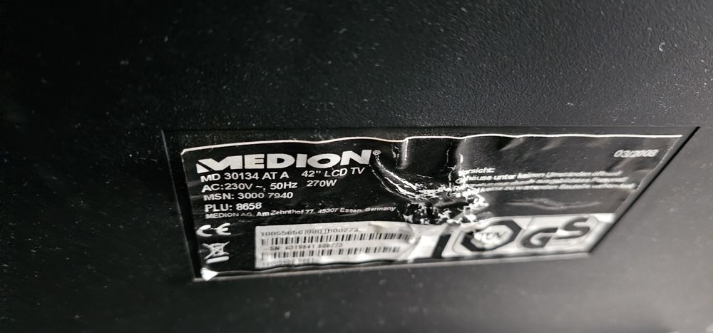 Плазмен телевизор 42"