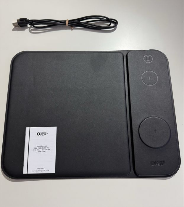 Swiss peak 15W 3 in 1 charging mousepad