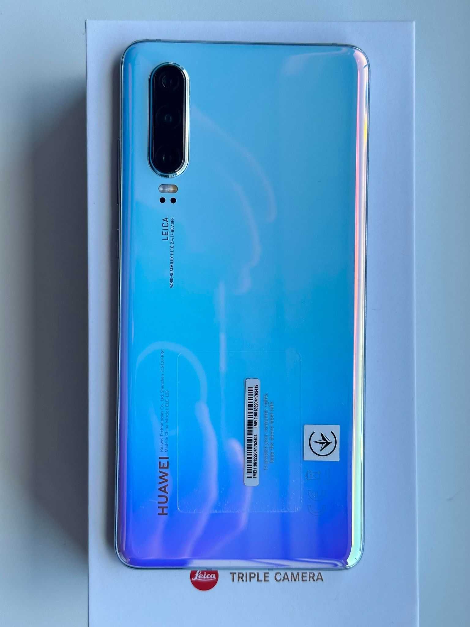Huawei P30,128GB BreathingCrystal+CeasHuaweiWatchGTbarbatesc+Accesorii