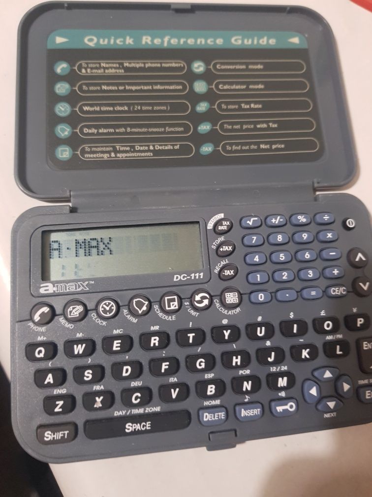 Calculator a-max digital organizer