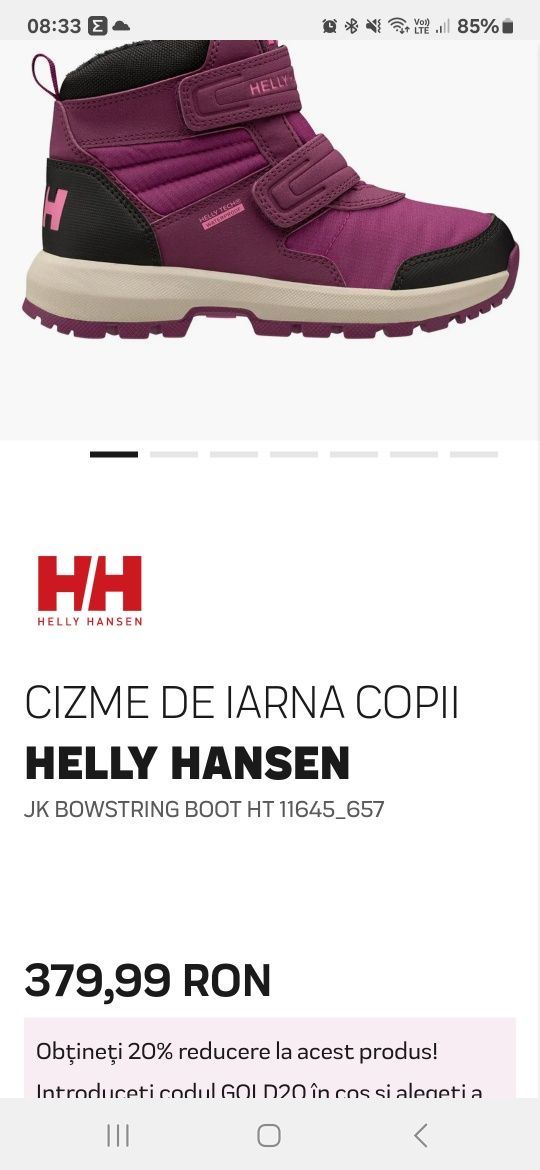 Ghete Helly Hansen waterproof marimea 30
